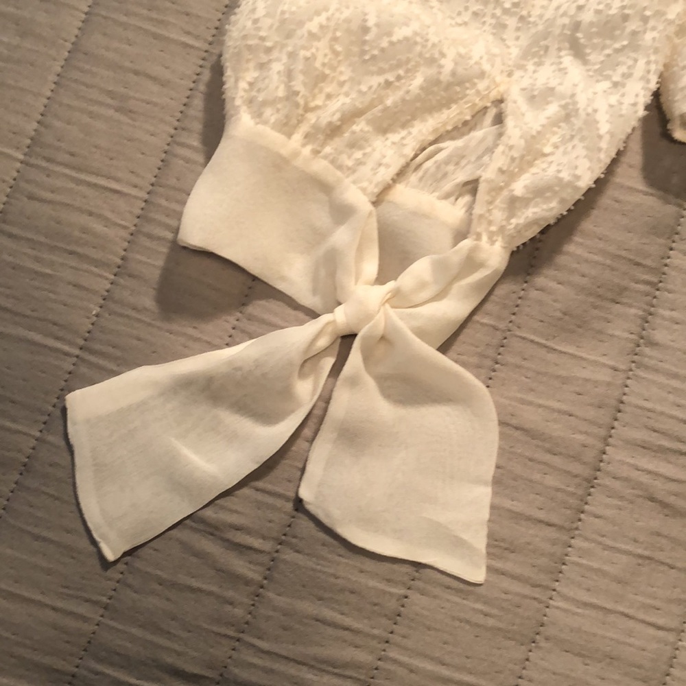 Rebecca Taylor silk, cotton textured blouse - Picture 11 of 15